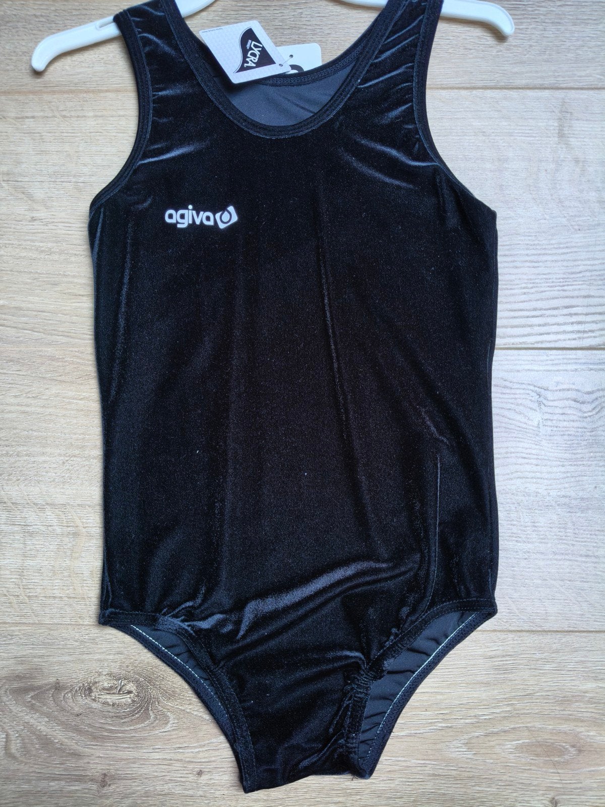 Agiva 8025 Turnpakje Velours Zwart Maat 12 (146) Nieuw, Ophalen of Verzenden