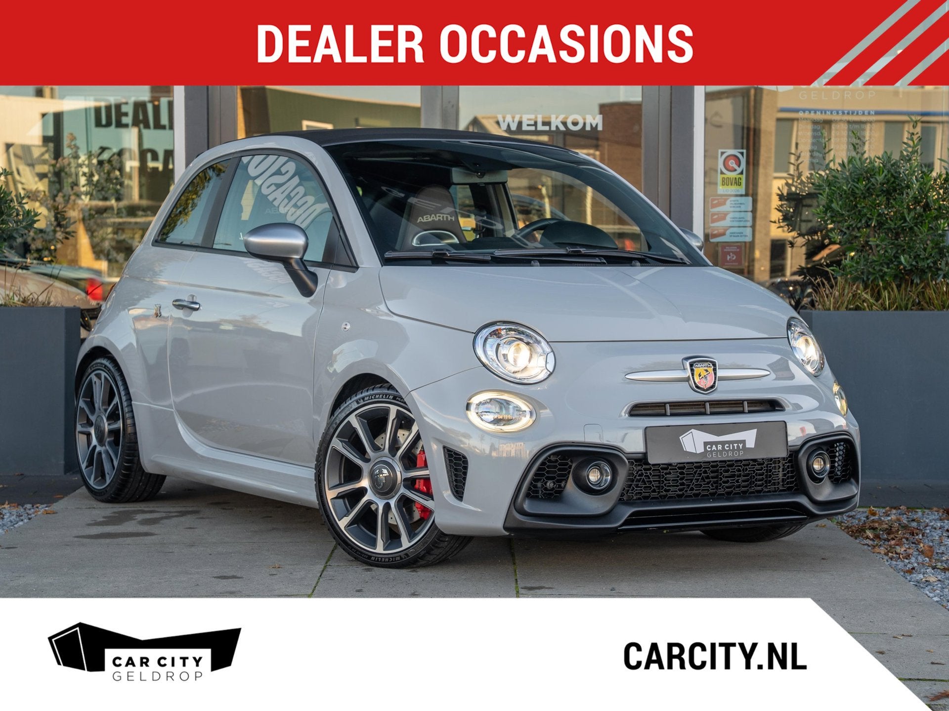 Abarth 595C 1.4 T-Jet 215PK Stage 2 Turismo | Xenon | Beats, Auto's, Voorwielaandrijving, Gebruikt, 4 cilinders, 4 stoelen