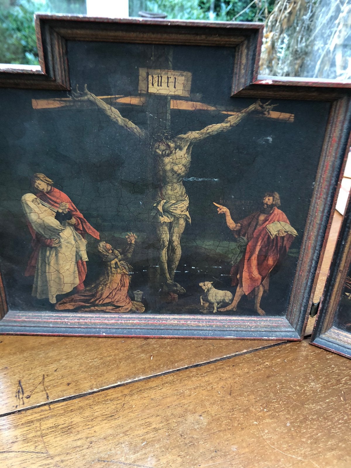 Een oude drie luik, Antiek en Kunst, Antiek | Religie, Ophalen of Verzenden