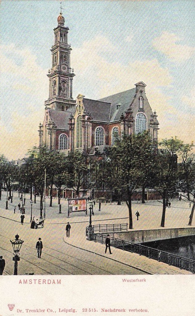 702-259-035 Amsterdam Westerkerk, Verzenden, Voor 1920, Noord-Holland