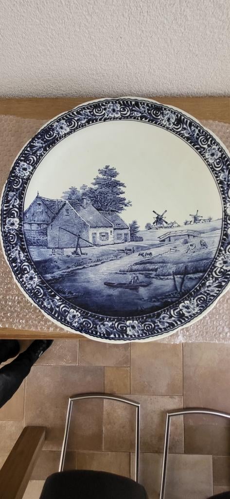 Bord, delfts blauw, Antiek en Kunst, Ophalen
