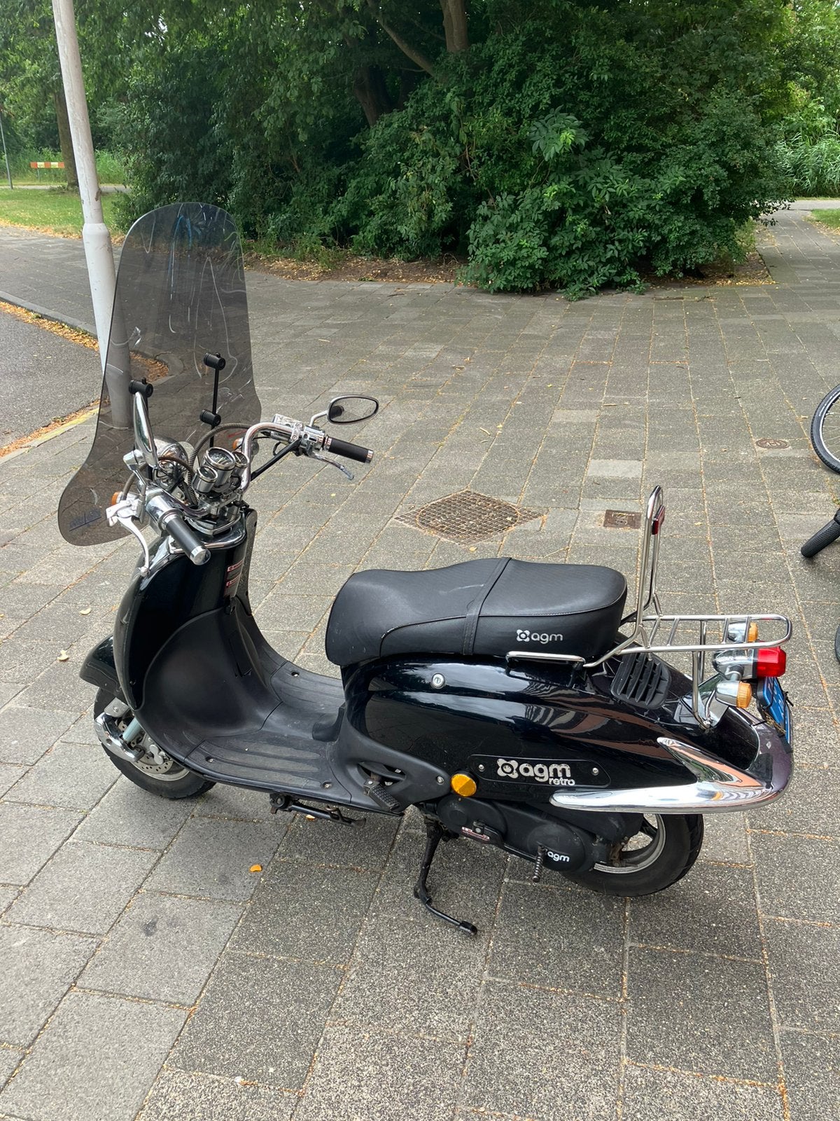 AGM retro scooter, Fietsen en Brommers, Snorfietsen en Snorscooters, Gebruikt, Benzine, Ophalen, Overige merken