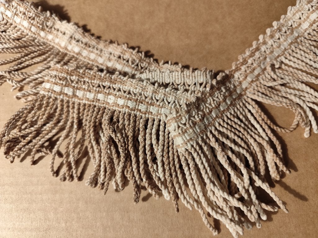 ANTIEK AFWERKBAND MET FRANJE ca. 1930, Ophalen of Verzenden