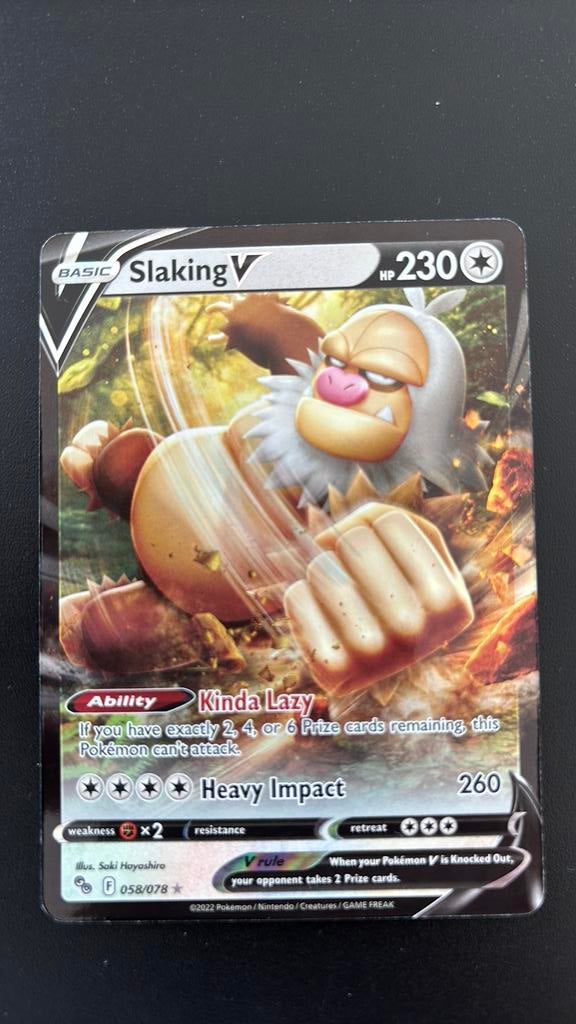 Slaking V 058/078 pokemon go, Ophalen of Verzenden, Nieuw