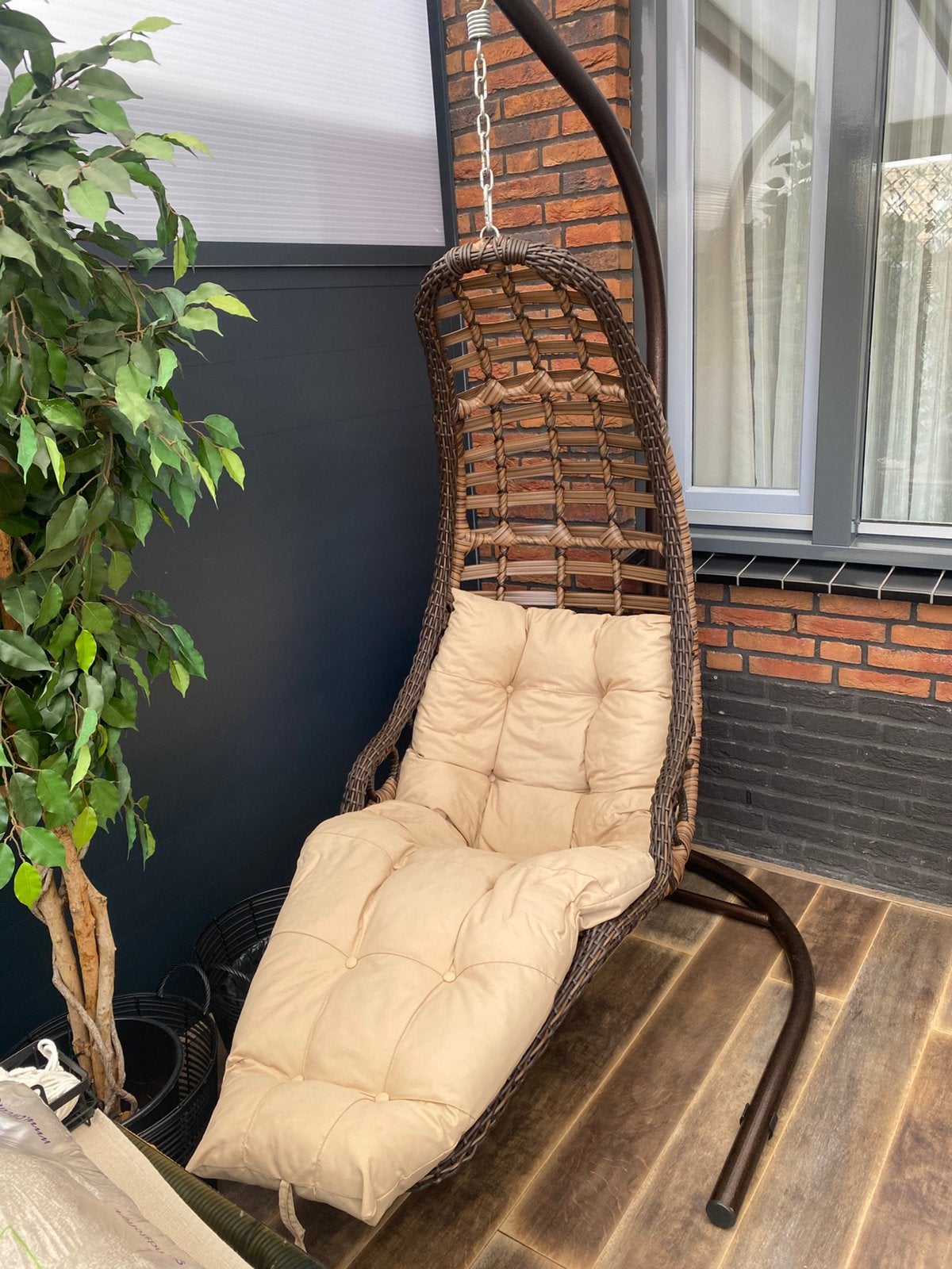 Lig hang stoel, Tuin en Terras, Ligbedden, Ophalen, Zo goed als nieuw