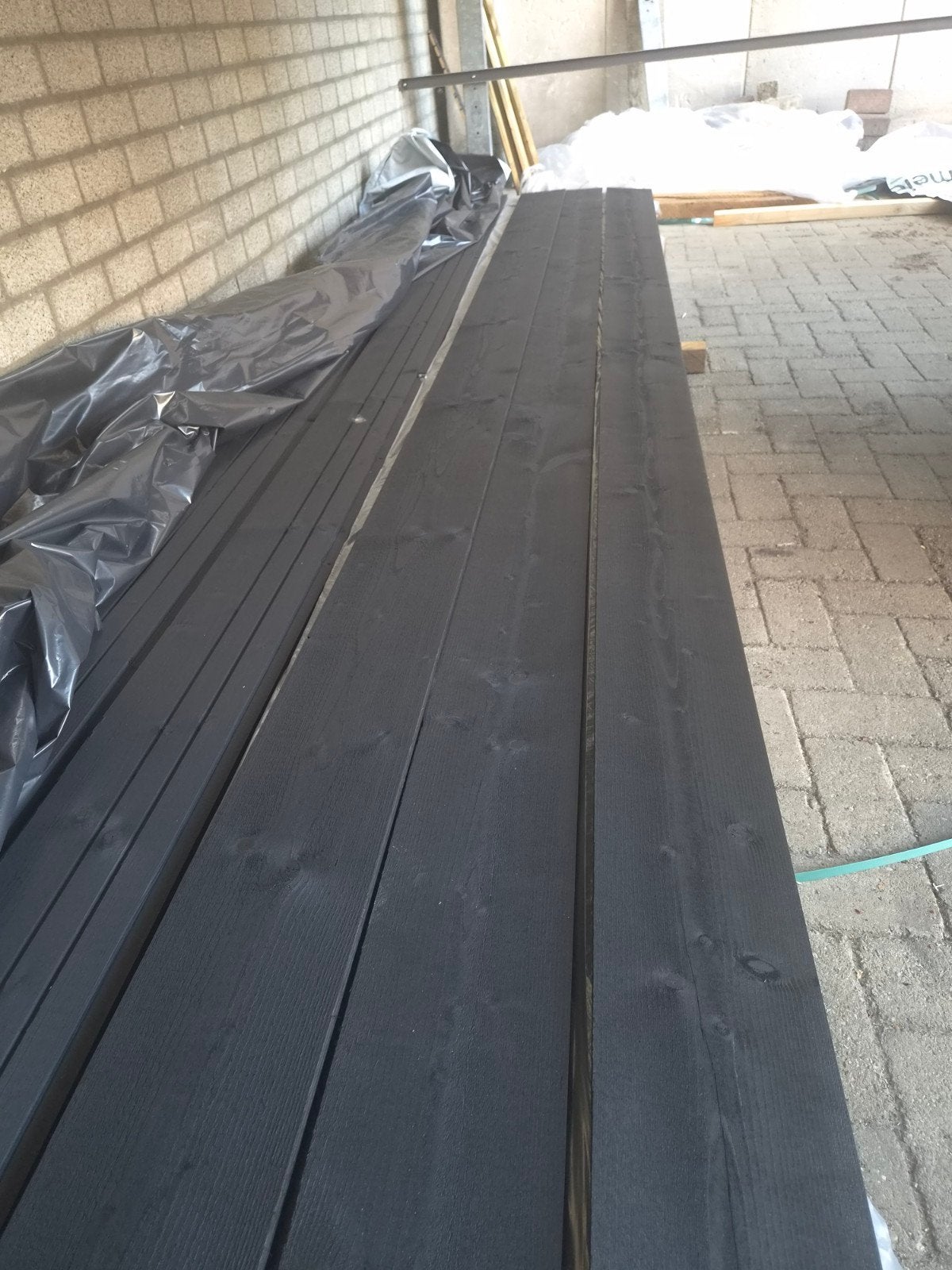 BUNDELPRIJS!!! de laatste 29 Zweeds rabat / potdeksel zwart!, Tuin en Terras, Ophalen, Nieuw, Hout