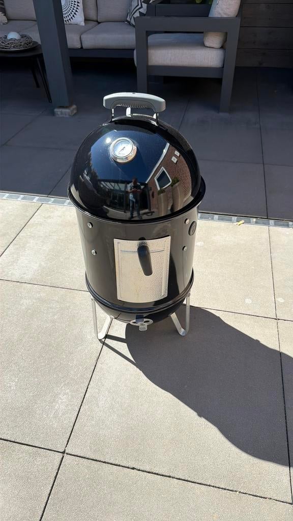 Te koop weber smoker 37 cm, Ophalen, Zo goed als nieuw