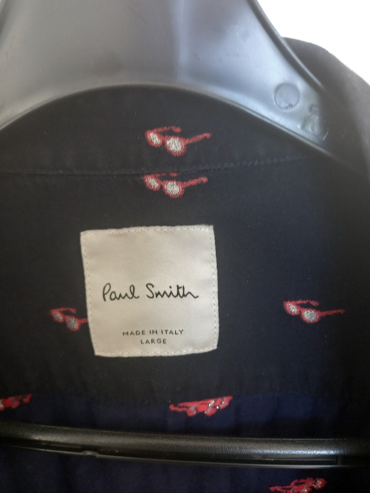 Paul Smith overhemd met zonnebrilprint - Maat L, Paul Smith, Blauw, Ophalen of Verzenden, Zo goed als nieuw