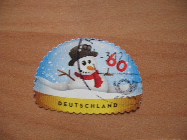 Duitsland sneeuwpop, Verzenden, BRD, Gestempeld