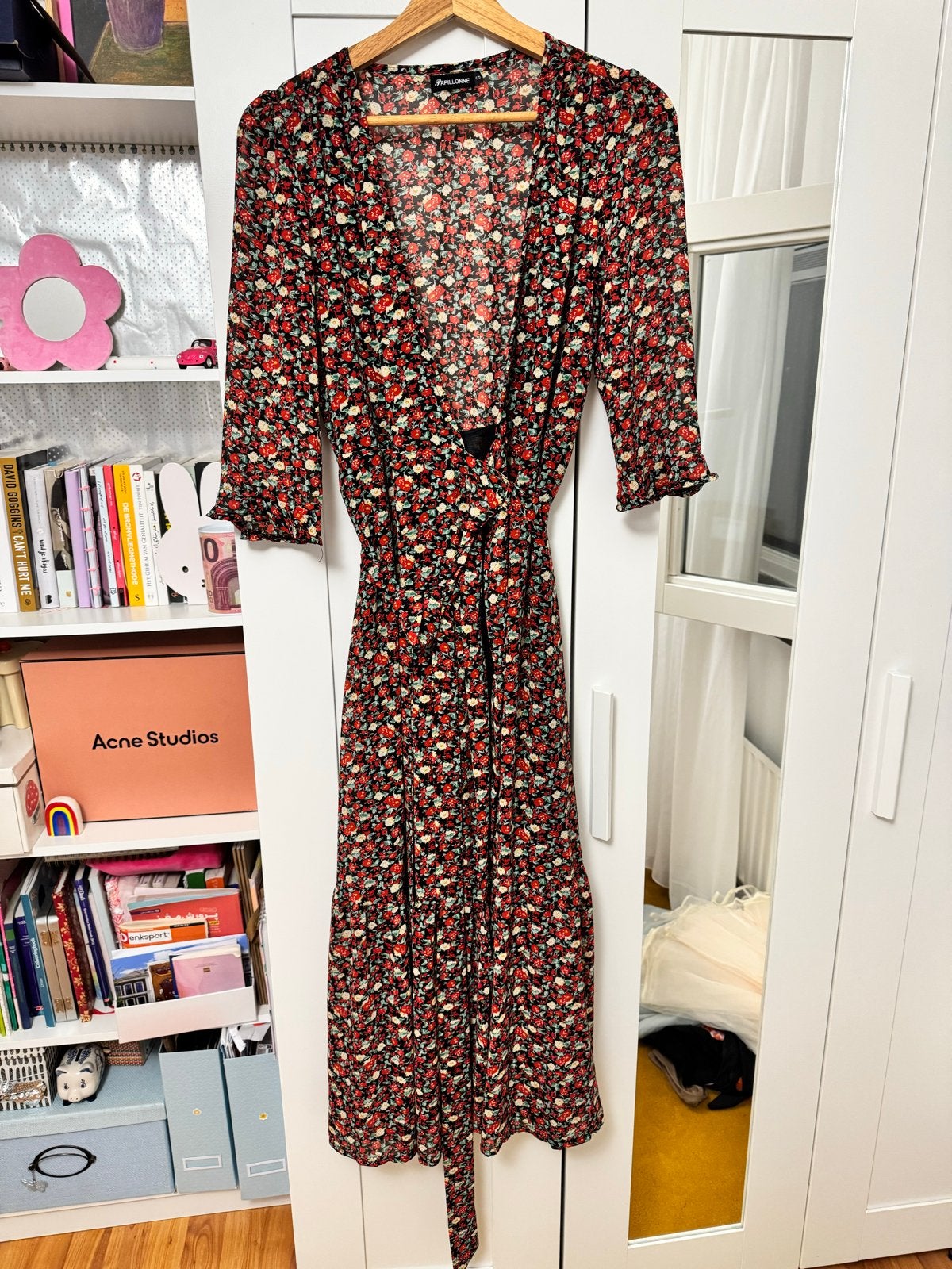 Papillonne bloemenprint maxi jurk met strik, Kleding | Dames, Jurken, Meerkleurig, Ophalen of Verzenden, Zo goed als nieuw, Maat 36 (S)