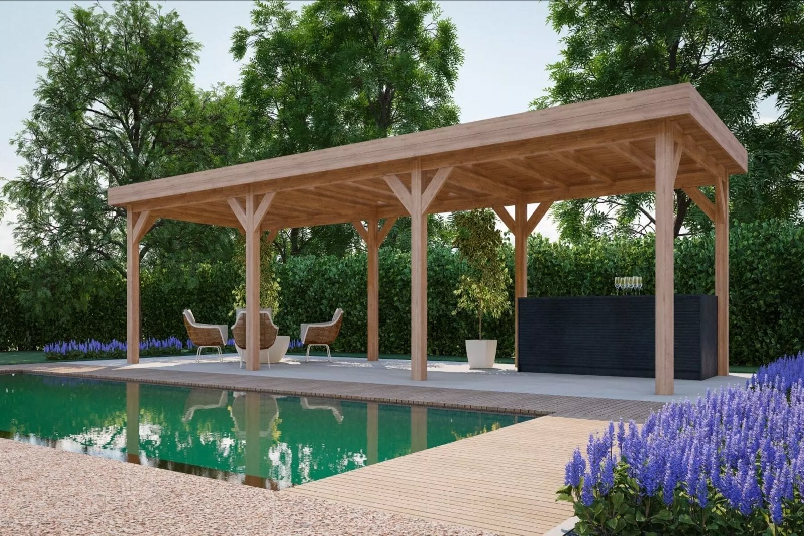 Houten Tuinpaviljoen - Robuust en Stijlvol, Ophalen of Verzenden, Nieuw, Tuinpaviljoen