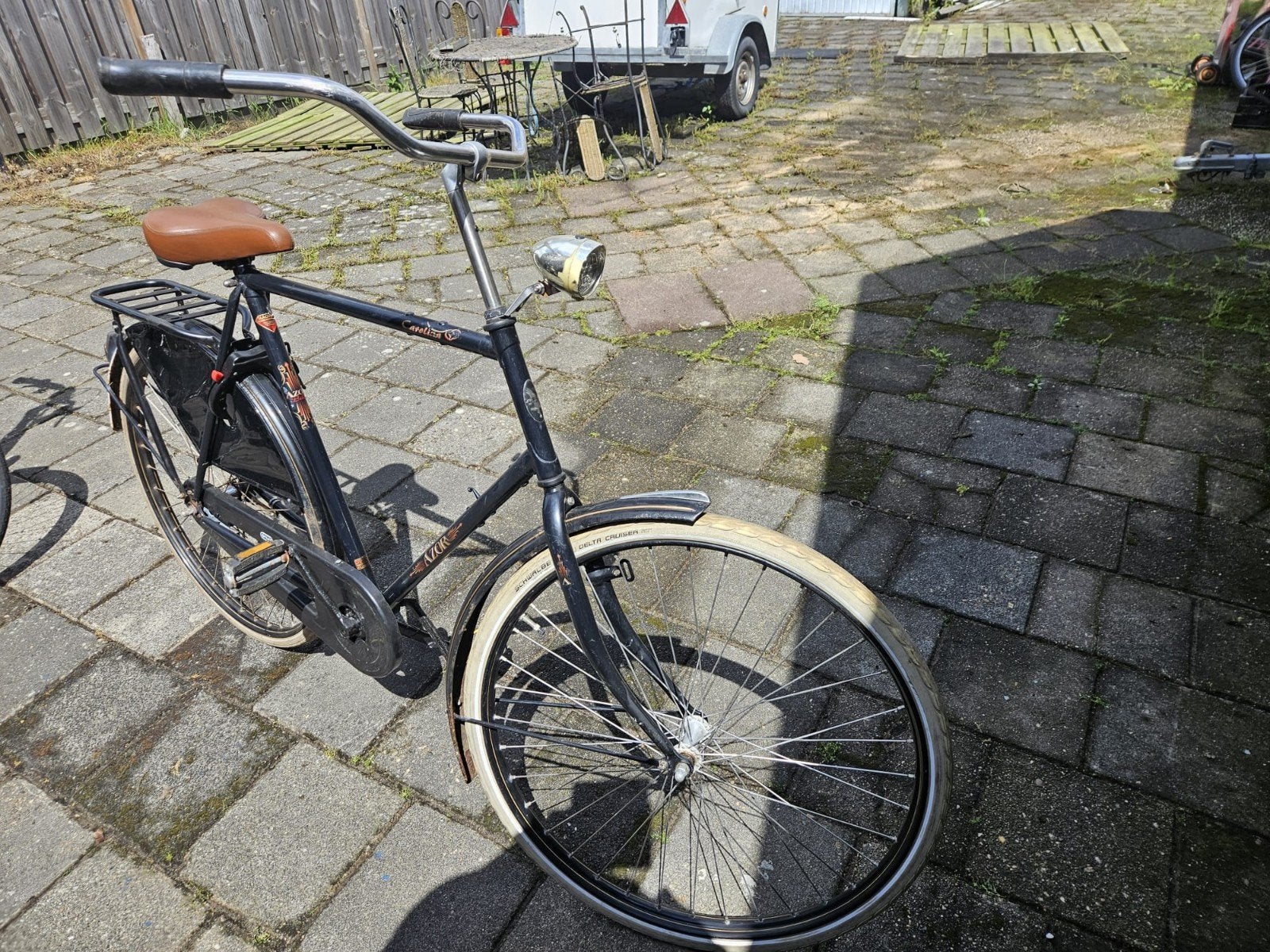 Heren fiets, Ophalen
