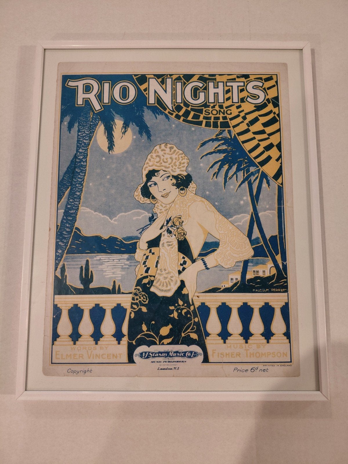 Vintage poster Rio Nights, Ophalen