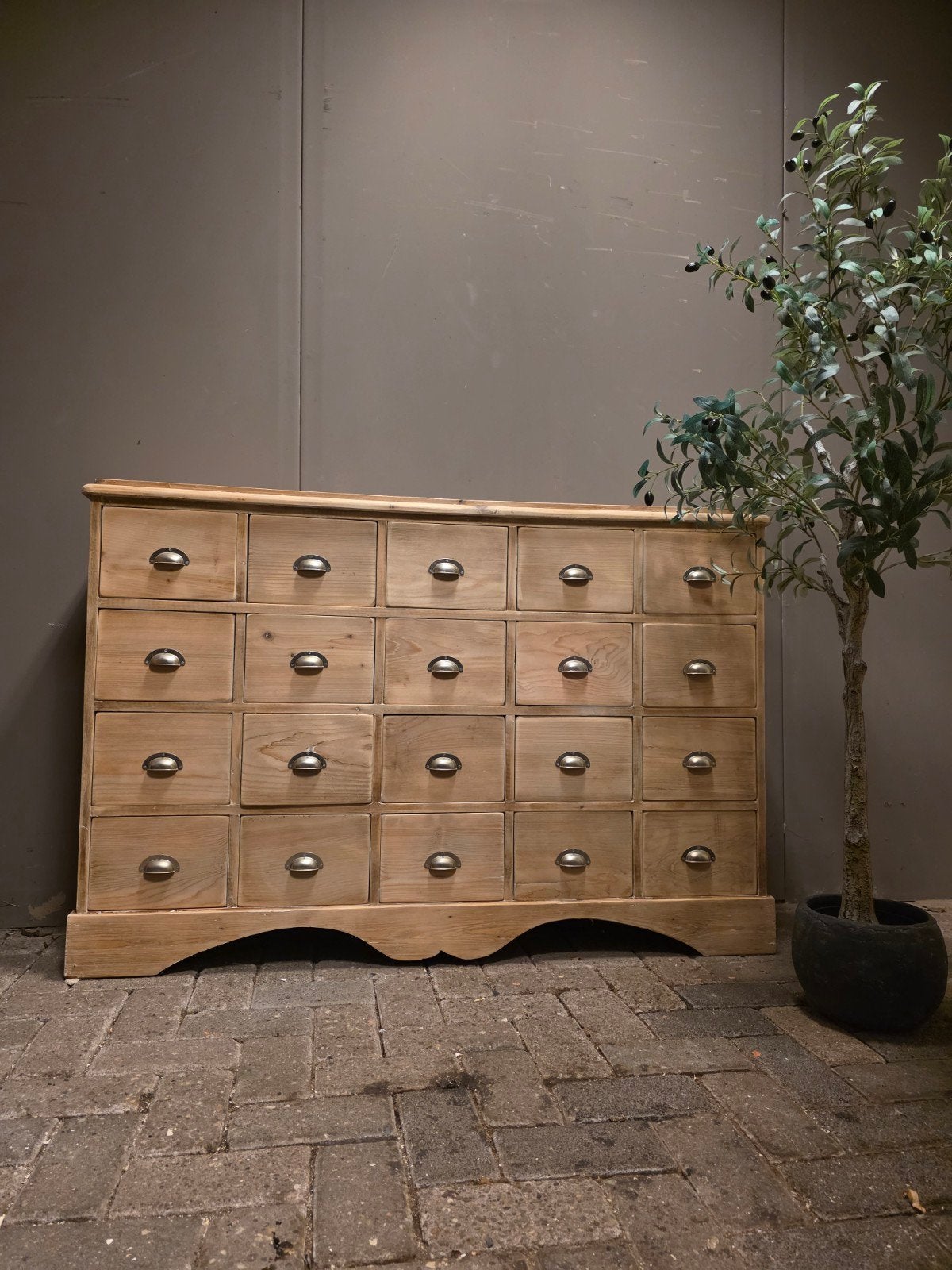 Grenen apothekerskast ladekast bezorgen mogelijk, Huis en Inrichting, 5 laden of meer, Ophalen of Verzenden, Zo goed als nieuw