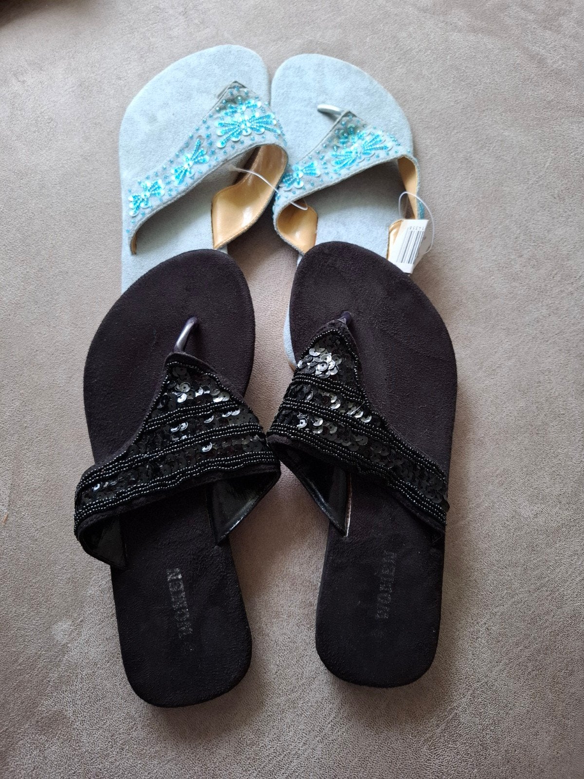 Slippers met kralen en pailletten - Maat 40, Ophalen of Verzenden, Nieuw