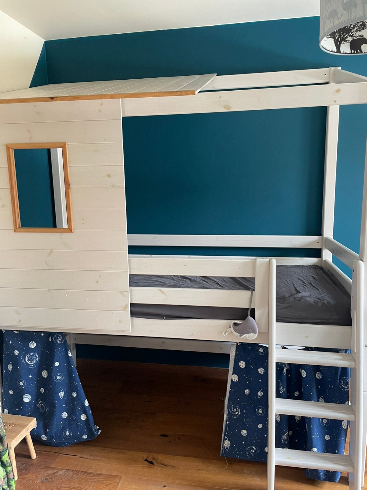 Kinderbed boomhut, Ophalen, Zo goed als nieuw, Halfhoogslaper