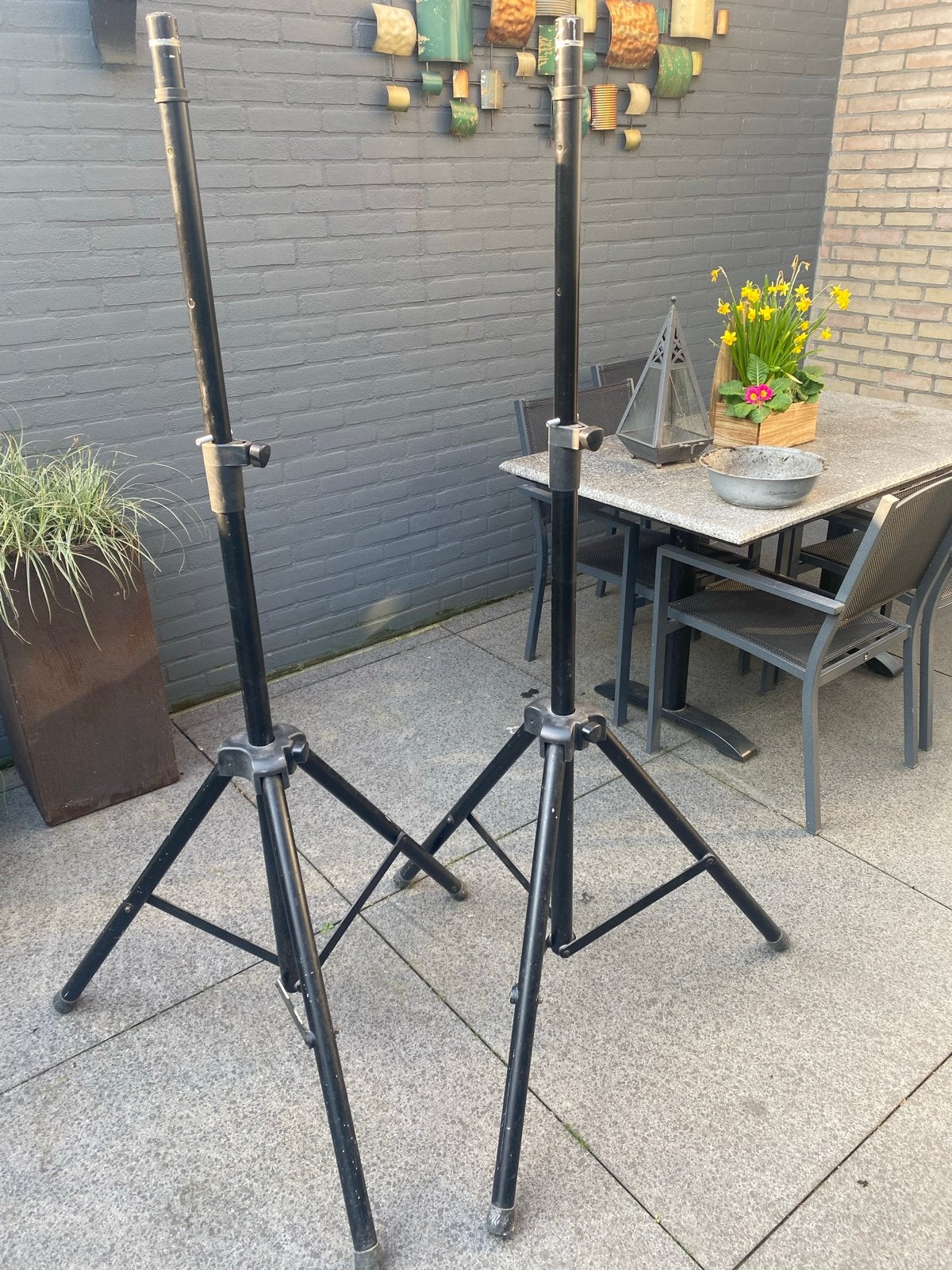 2 Extra Stabiele Luidspreker Standaards - 35mm Topbuis, Gebruikt, Overige typen, Minder dan 60 watt, Ophalen
