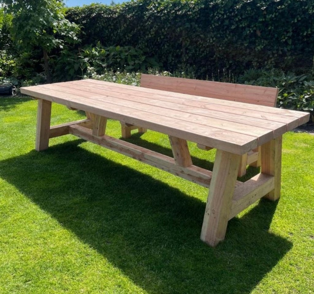 prachtige extreme douglas tuintafels, Ophalen of Verzenden, Nieuw, Rechthoekig, Hout