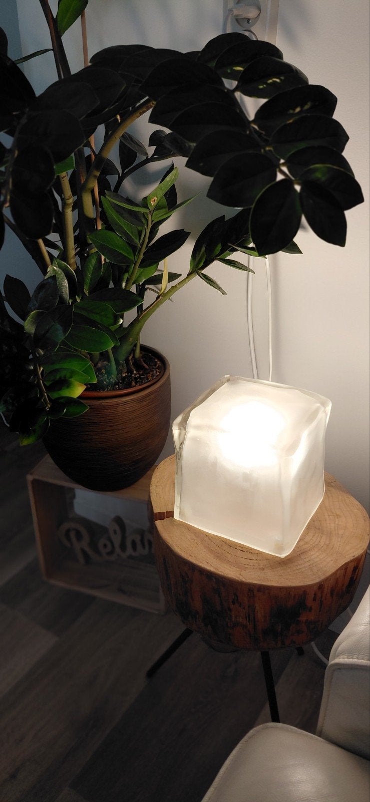 tka Iviken Icecube Ikea lamp jaren 90. !!, Ophalen, Zo goed als nieuw, Glas, IKEA