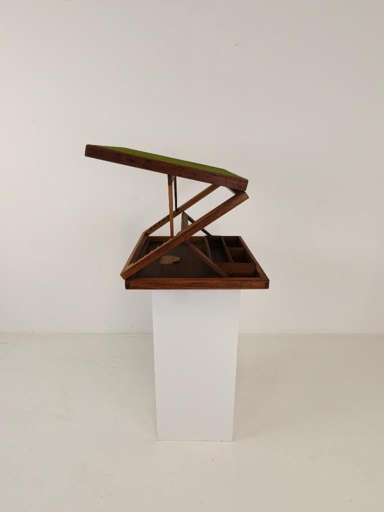 Antieke draagbare lessenaar koffer – circa 1920, Antiek en Kunst, Ophalen of Verzenden