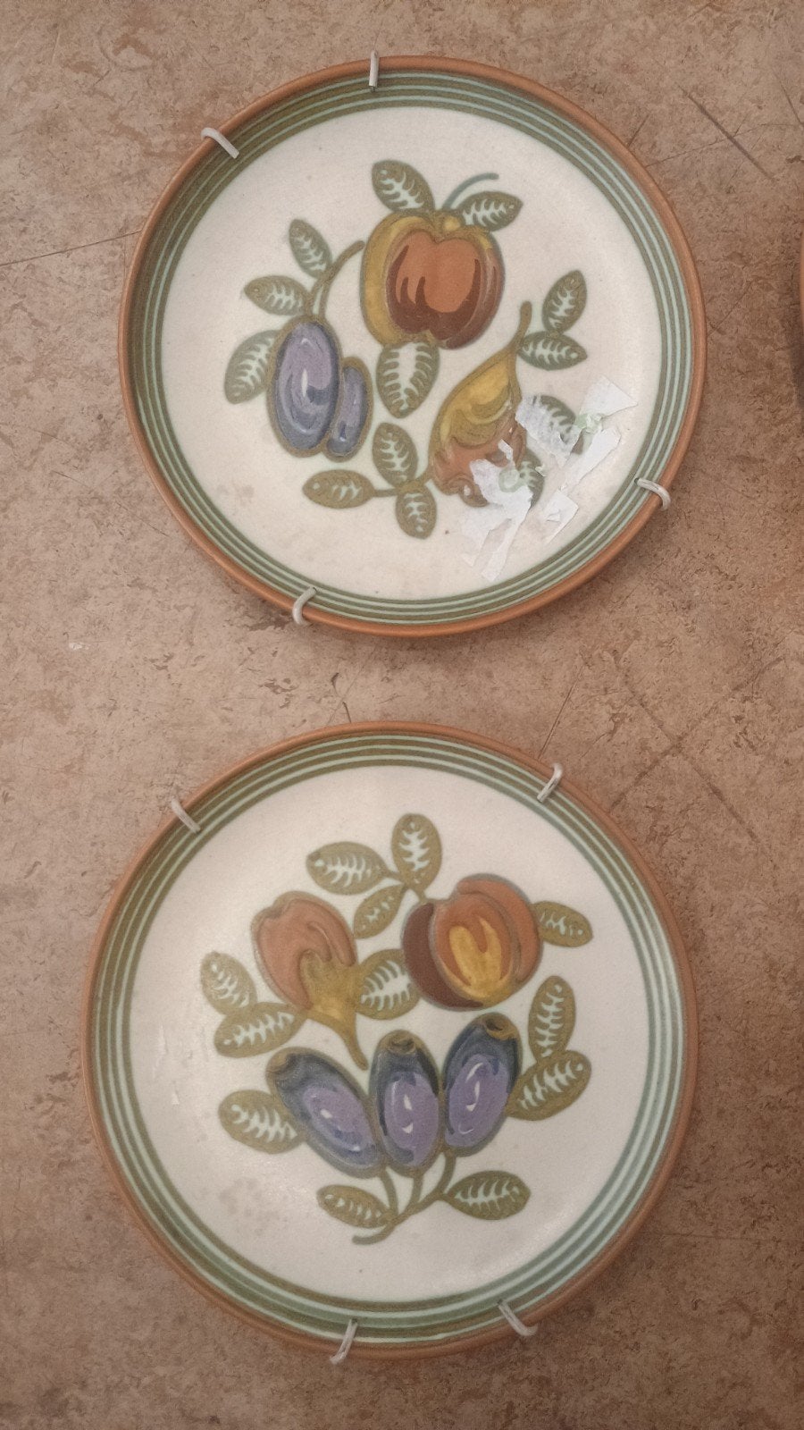 Set van 4 Vintage Wandborden - Handgeschilderd - Mona Gouda, Ophalen of Verzenden