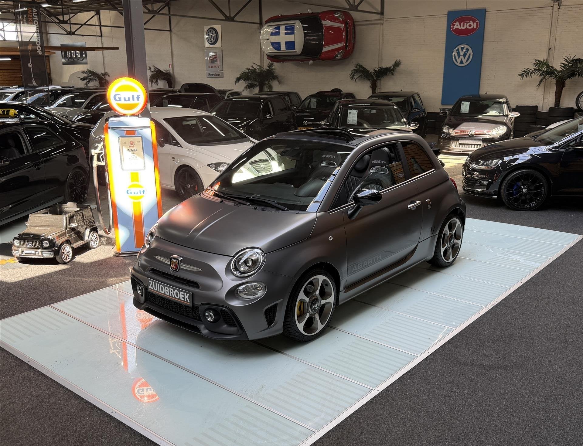 Abarth 595 Turismo 1.4 T-Jet Abarth Turismo 72th Anniversary, Auto's, Abarth, Gebruikt, 4 cilinders, Leder, Bedrijf