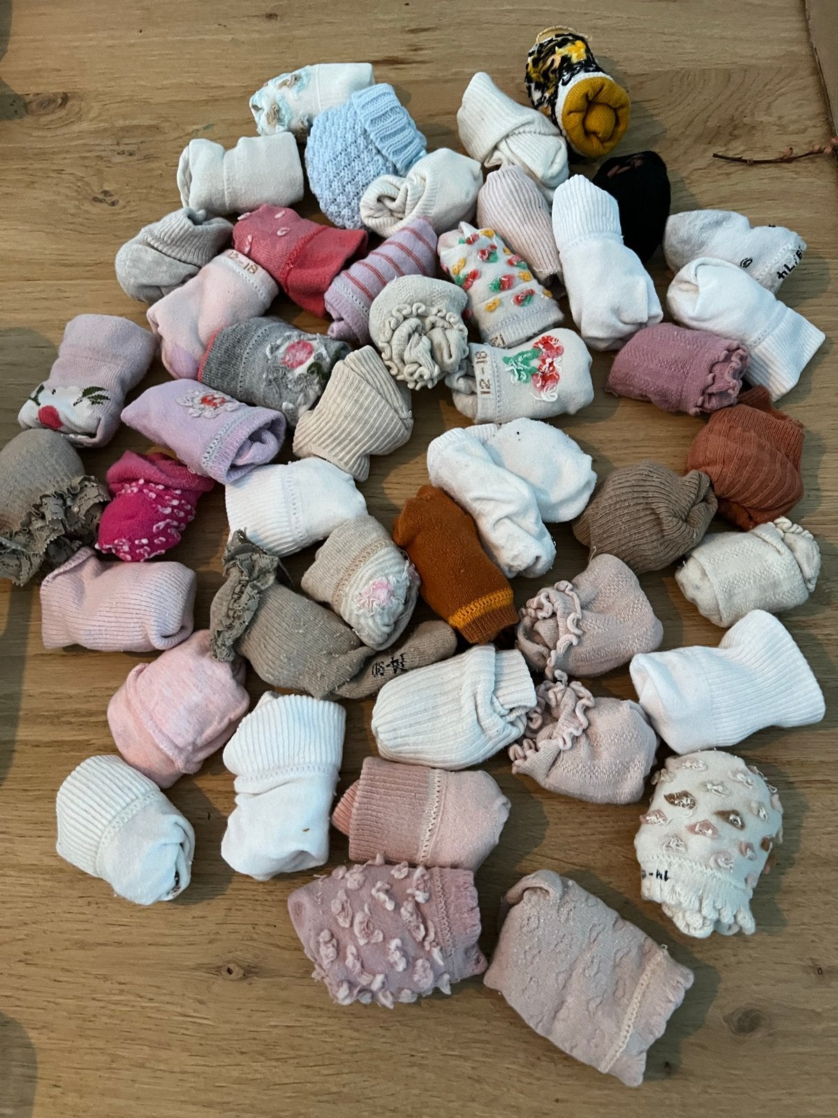 46 paar babysokjes meisje 50-74, Ophalen of Verzenden, Gebruikt, Meisje, Sokjes