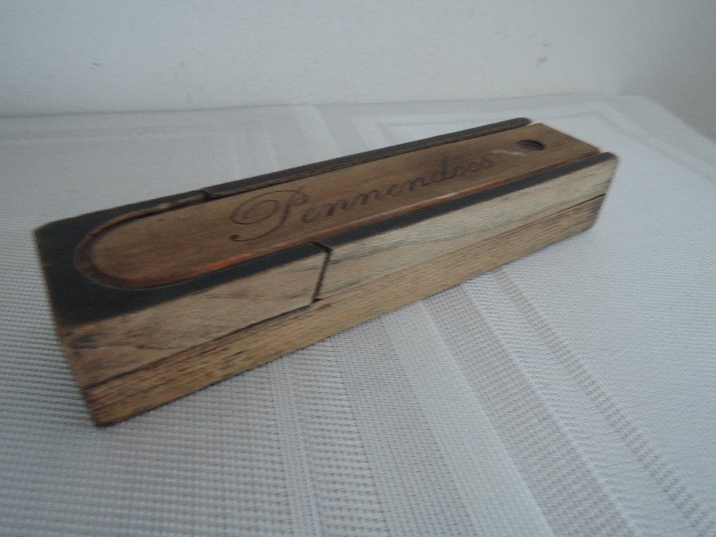 Ouderwetse houten pennendoos, Antiek en Kunst, Ophalen of Verzenden