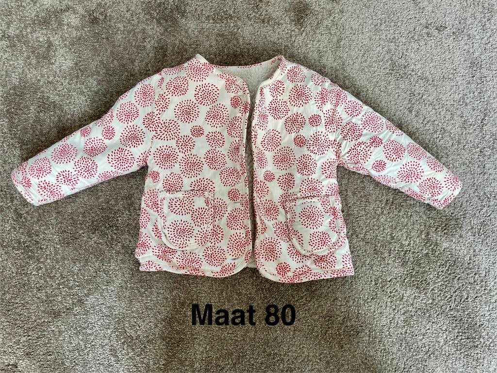 Super leuk jasje 2 kanten te dragen Maat 80 Zeeman, Ophalen of Verzenden, Zo goed als nieuw, Meisje, Jasje