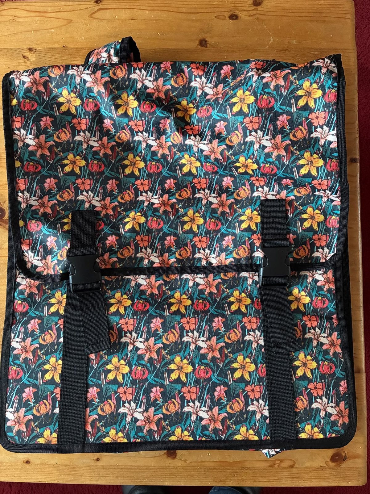 Bloemenprint fietstassen - Zo goed als nieuw, Ophalen, Zo goed als nieuw