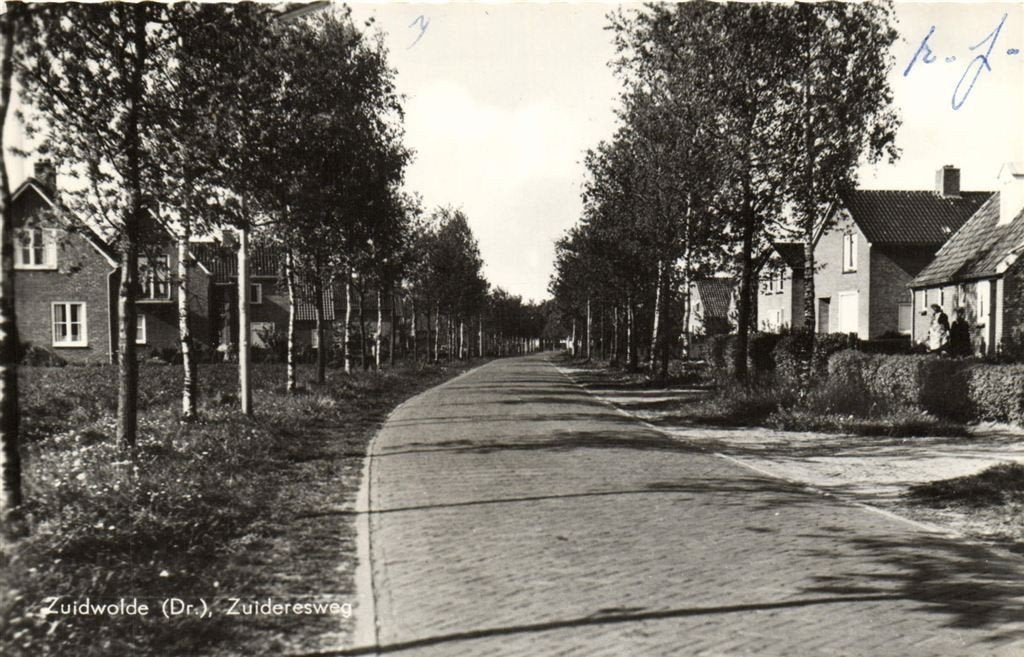 Zuidwolde [Dr.] Zuideresweg - 1971 gelopen, Verzamelen, Ansichtkaarten | Nederland, Verzenden, 1960 tot 1980, Gelopen, Drenthe