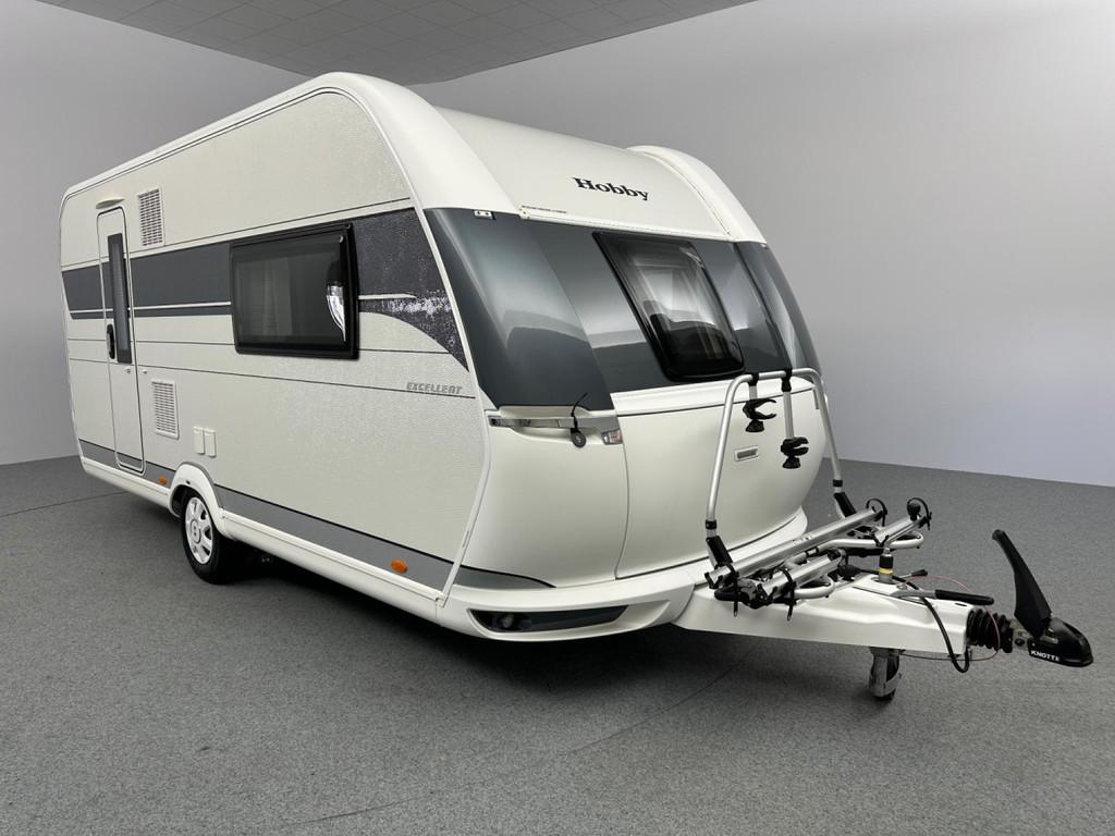 Hobby Excellent 460 SFF Queensbed Mover fietsendrager, Caravans en Kamperen, Caravans, Koelkast, Hobby, Tot en met 2, Bedrijf