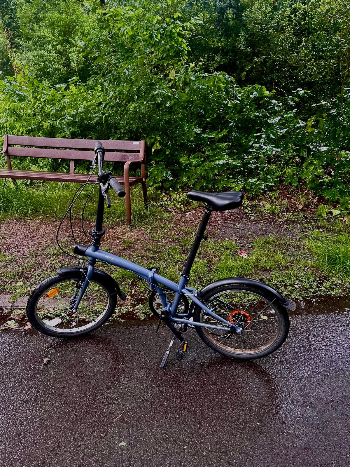 Btwin vouwfiets - 6 versnellingen, Fietsen en Brommers, Fietsen | Vouwfietsen, 20 inch of meer, Versnellingen, Zo goed als nieuw
