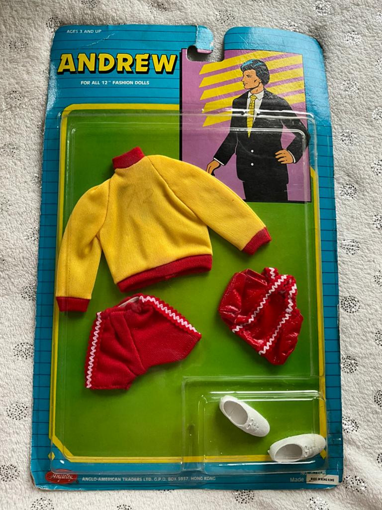 Vintage Andrew barbie outfit Hong kong geseald nieuw, Verzamelen, Poppen, Ophalen of Verzenden, Nieuw, Pop