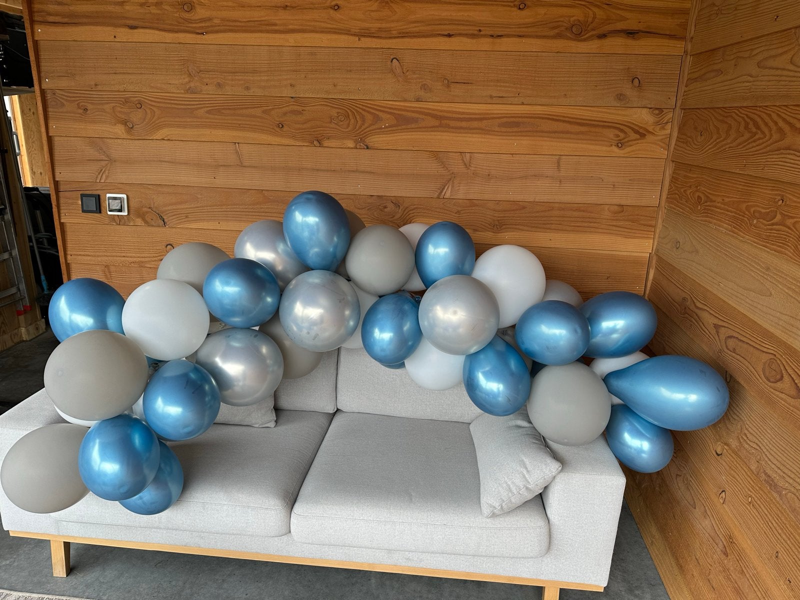 Ballonnenboog babyshower / geboorte - Blauw -Feestdecoratie, Ophalen, Nieuw, Versiering, Geboorte of Huwelijk