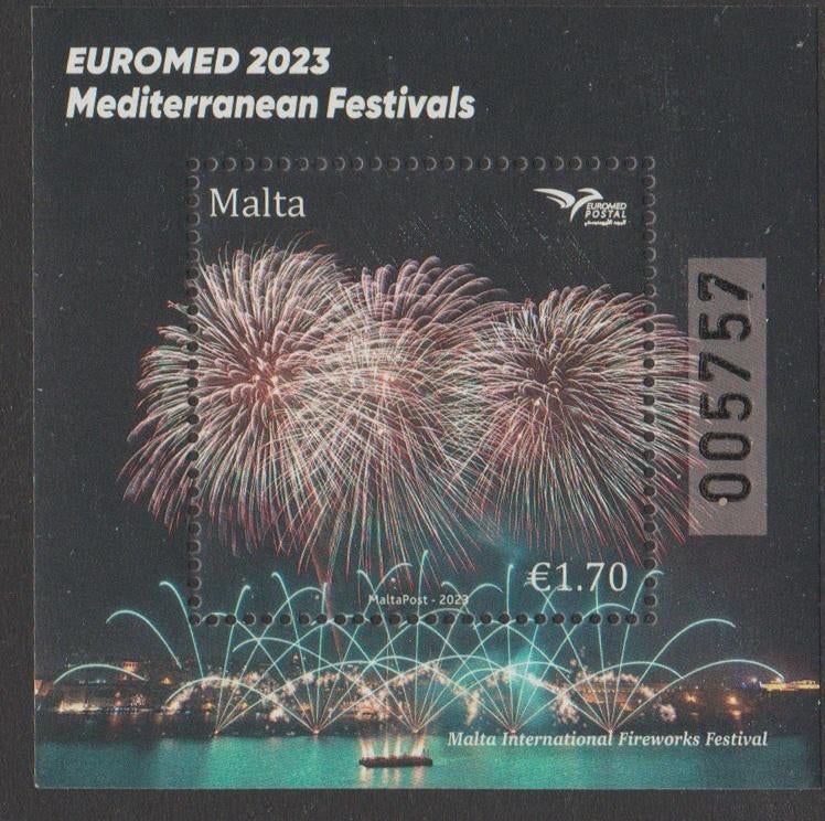 Malta blok Euromet (2023)., Ophalen of Verzenden, Malta, Postfris
