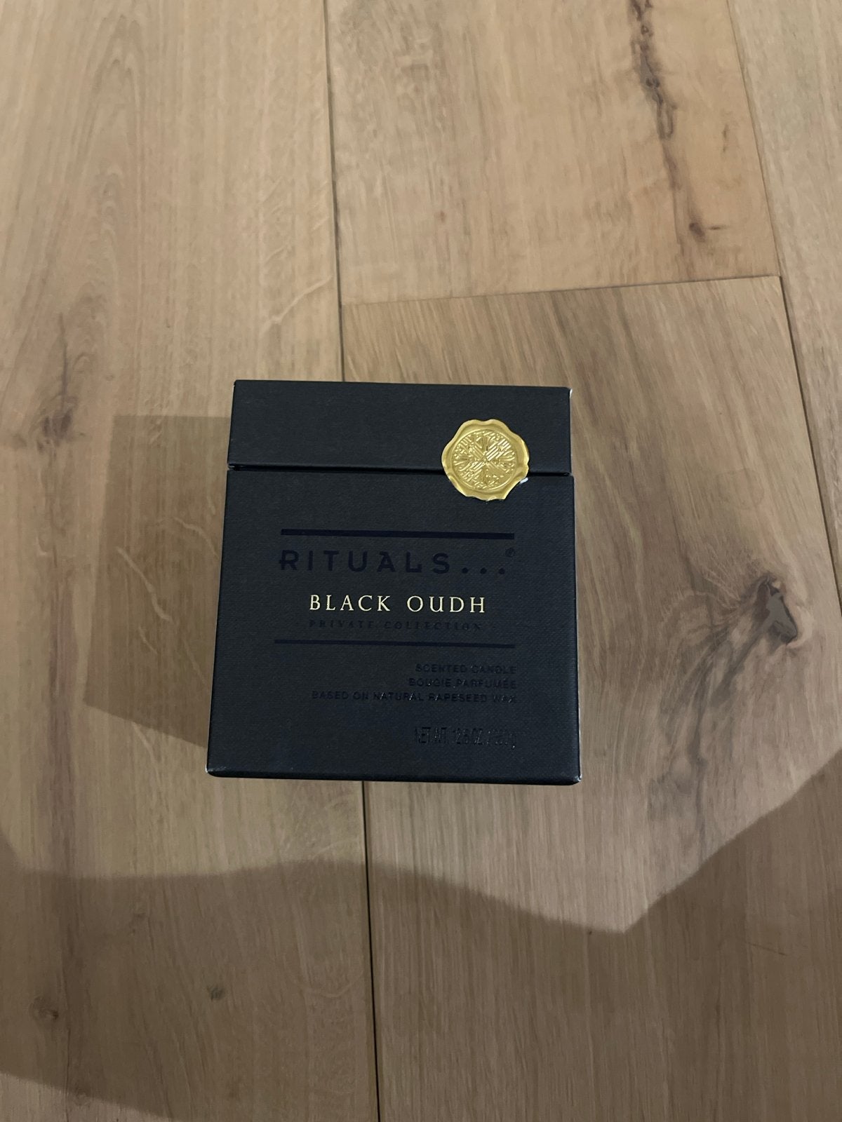 Rituals Black Oudh Geurkaars - Nieuw in doos, Zwart, Ophalen of Verzenden, Rituals, Kaars
