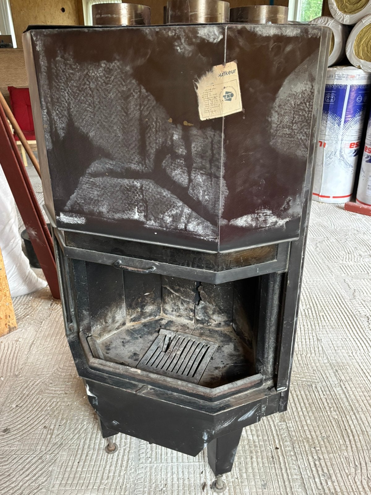 Inbouw houtkachel, Huis en Inrichting, Kachels, Ophalen, Gebruikt, Houtkachel, Inbouw