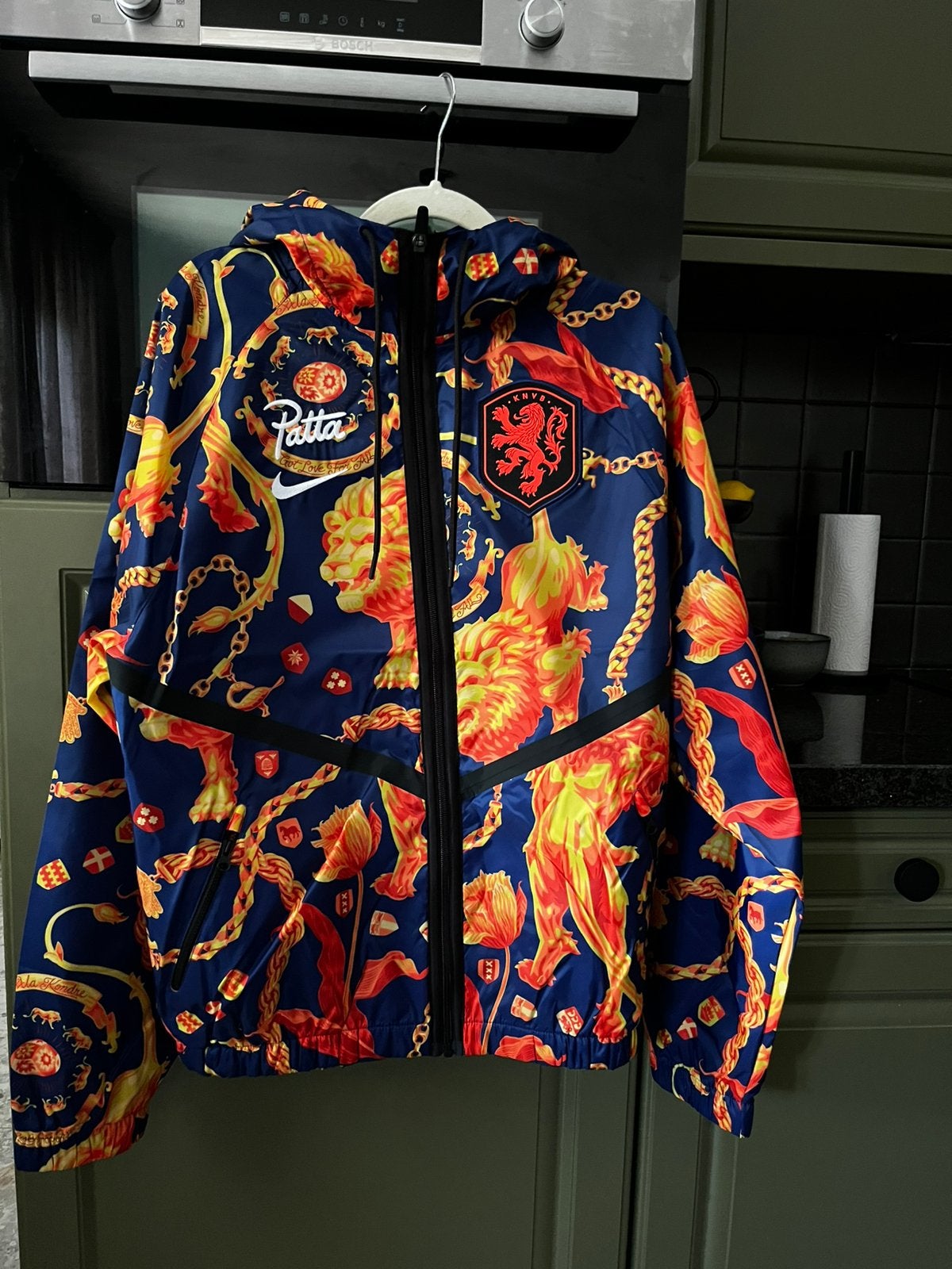 Patta windjack Nederlands Elftal, Kleding | Heren, Sportkleding, Zo goed als nieuw, Voetbal, Oranje, Ophalen