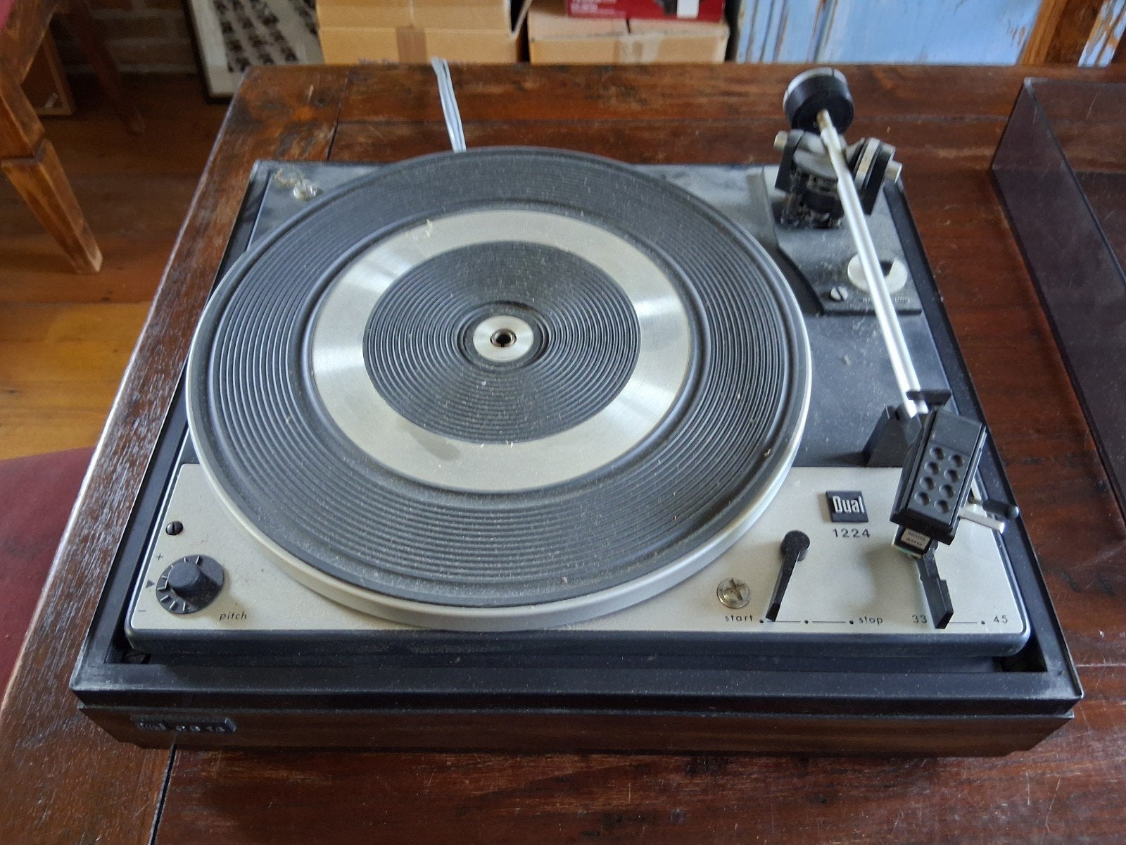 Dual 1224 platenspeler record player vinyl, Audio, Tv en Foto, Ophalen, Overige merken