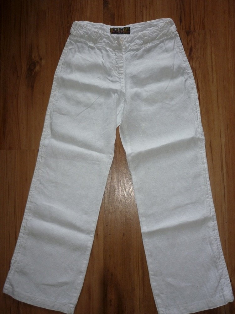 Witte broek Sissy-Boy (S) 100% linnen, Wit, Sissy-Boy, Ophalen of Verzenden, Zo goed als nieuw