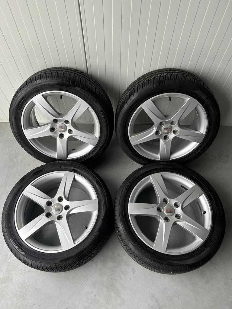 Originele Seat Leon 1P Golf A3 5x112 17 Inch All Season, Banden en Velgen, 17 inch, Ophalen of Verzenden, All Season