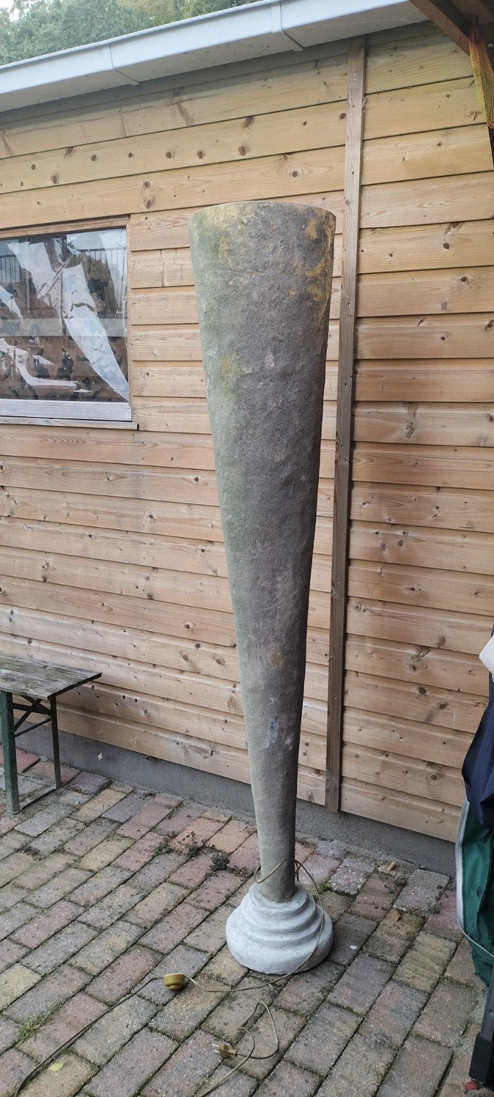 Grote stenen vaas/zuil - 180 cm hoog, Tuin en Terras, Ophalen, Gebruikt