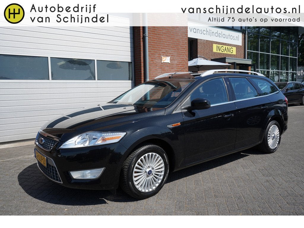 Ford Mondeo Wagon 2.0-16V LIMITED ORIGINEEL NL NAVIGATIE LED, Gebruikt, 4 cilinders, Mondeo, Zwart