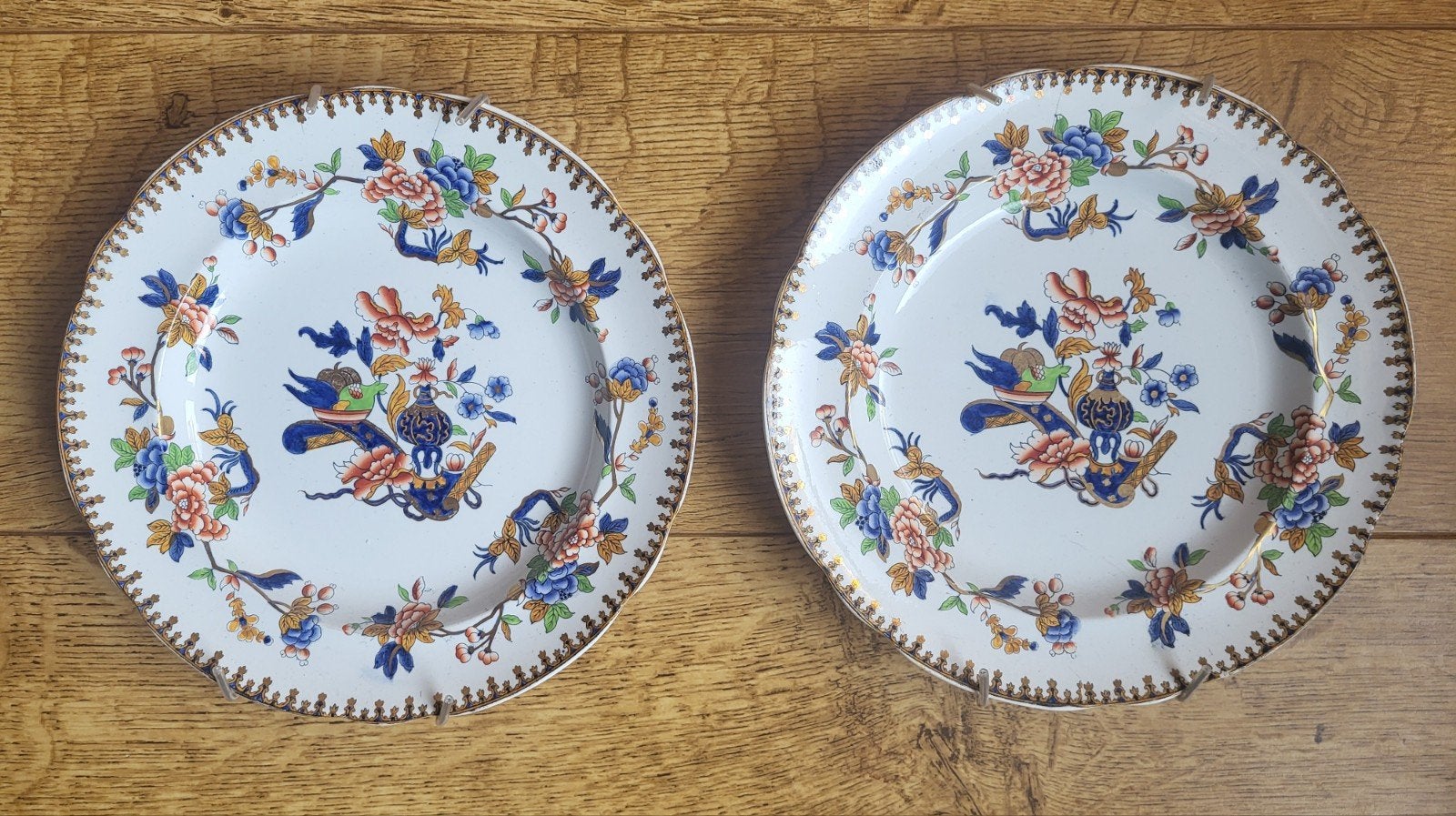 2 antieke Copeland & Garrett borden 1833 lustreware, Ophalen of Verzenden