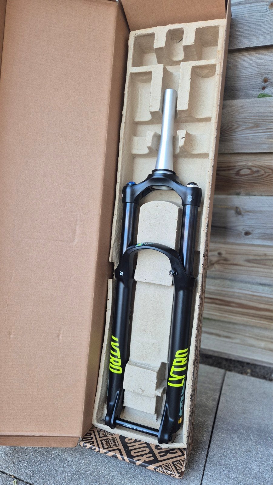 SR Suntour Lytro 34 140mm Voorvork MTB, Ophalen, Nieuw, Voorvork, Aluminium