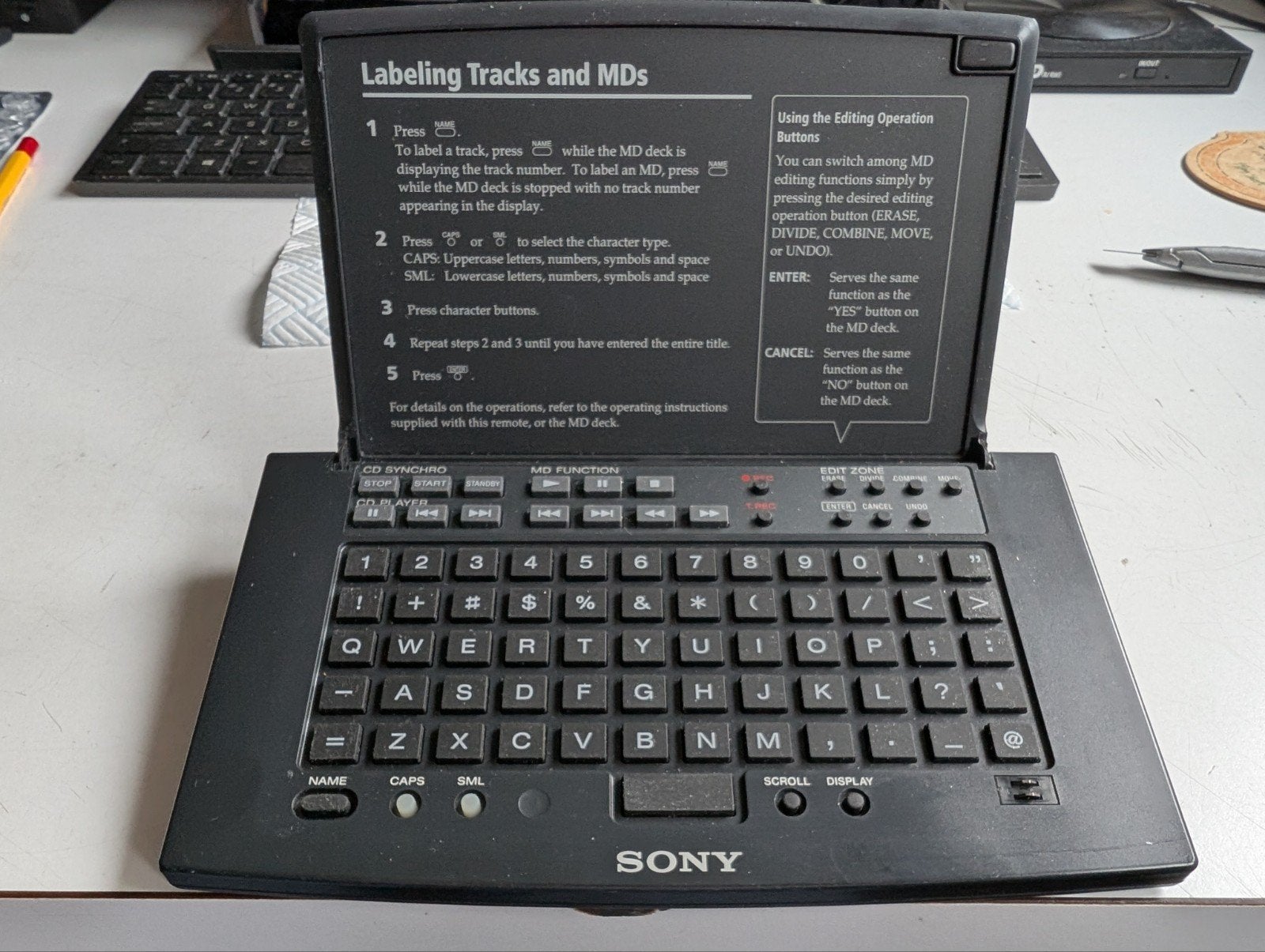 Sony Key Board Remote Commander RM-D11P - Zeer Zeldzaam, Ophalen of Verzenden, Gebruikt