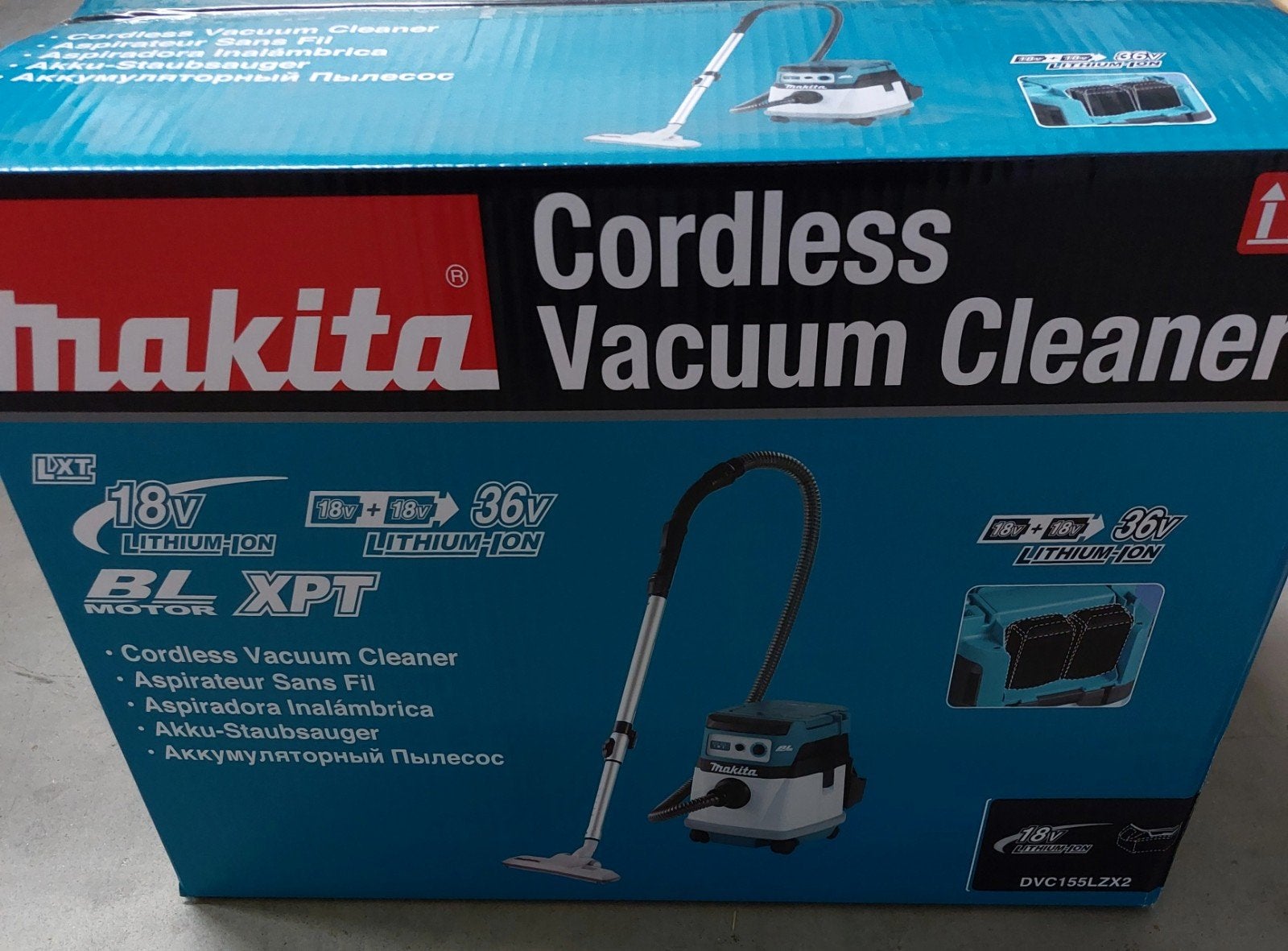 Makita DVC155LZX2 Accu Stofzuiger - Nieuw in doos, Nieuw