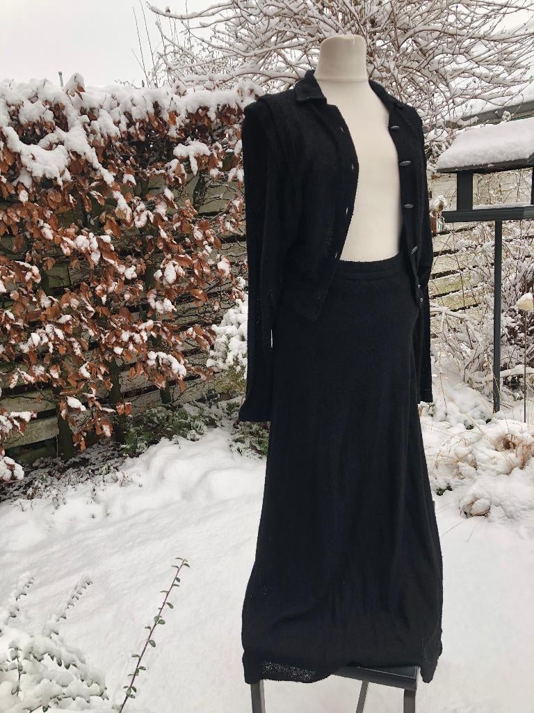 vintage mantelpakje - Top Dress Seeler - bouclé - XS, Maat 38/40 (M), Overige typen, Zwart, Ophalen of Verzenden