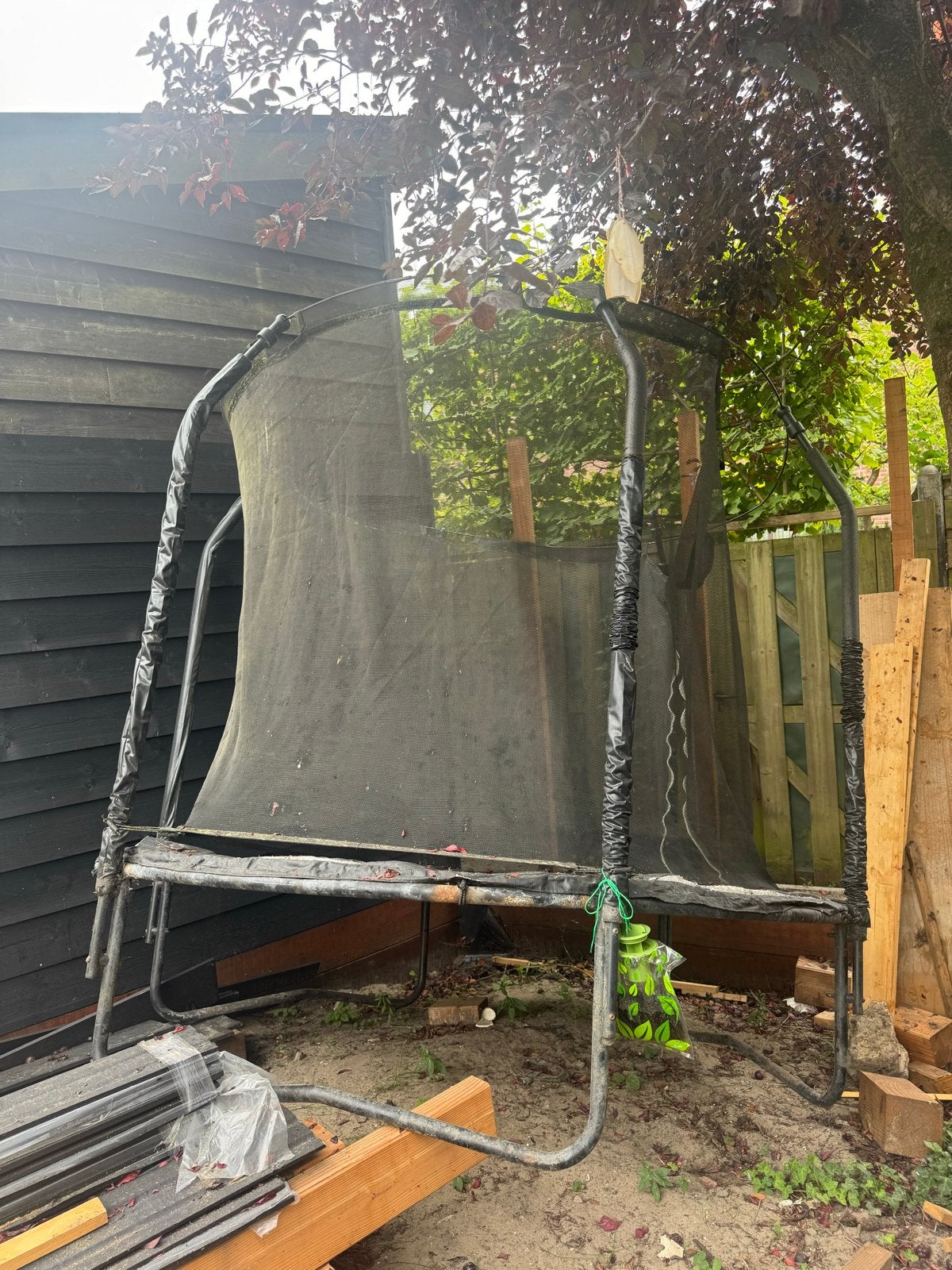 Gratis: Salta Premium Black Edition Combo Trampoline 213 cm, Kinderen en Baby's, Speelgoed | Buiten | Trampolines, Ophalen, Gebruikt